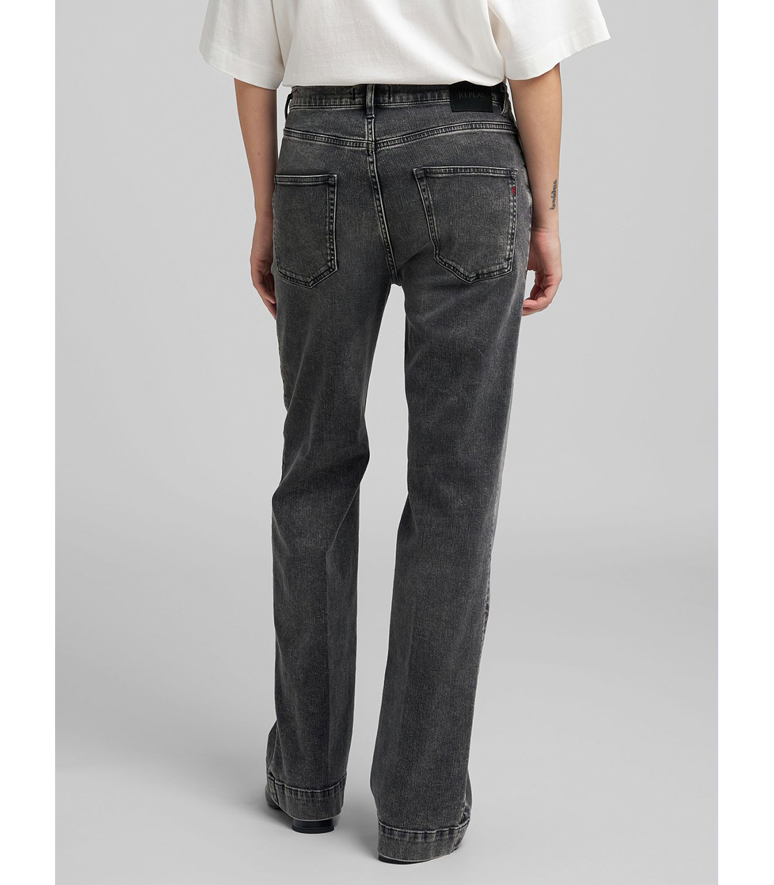 リラックスストレートMELJAスーパーソフトインディゴストレッチ